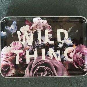 Floral Metal Tray